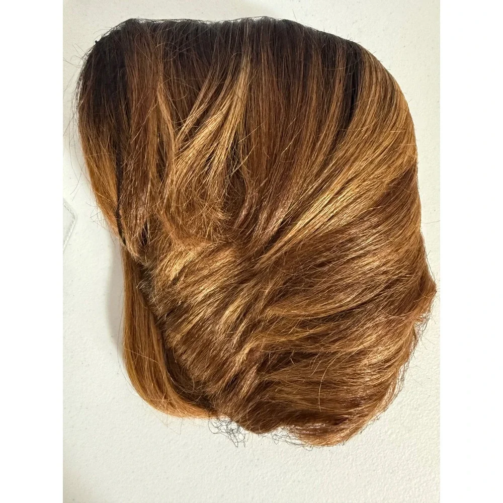 Zury Hollywood Sister Wig Sassy-H Lenon SOM RT Caramel Ombre Hand Tied Deep Part